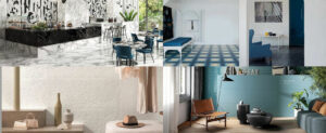 Interior design with tiles by Emilceramica, Bisazza, Atlas Concorde, Alfalux